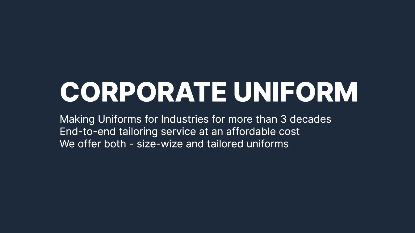 Corporate Uniform description